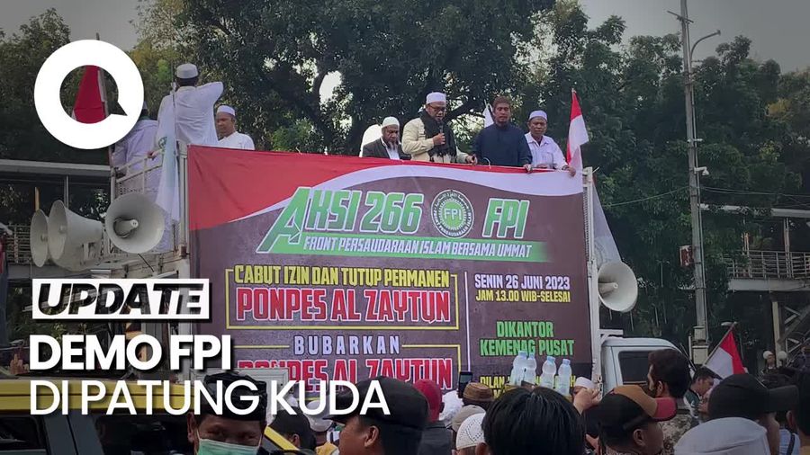 FPI Versi Baru Demo Minta Ponpes Al-Zaytun Dibubarkan