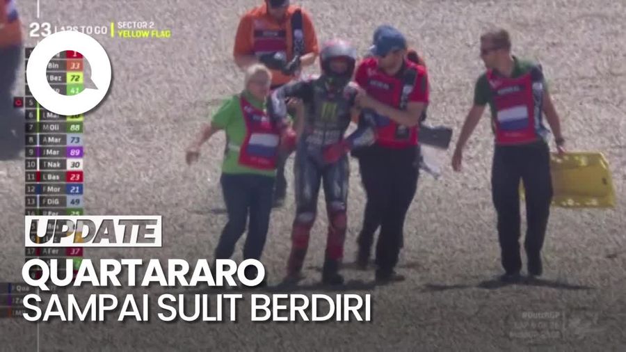 Detik-detik Kecelakaan Quartararo-Zarco di MotoGP Belanda
