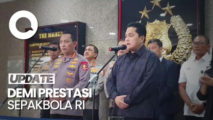 Erick Thohir Dorong Langkah Polri Sikat Mafia Bola
