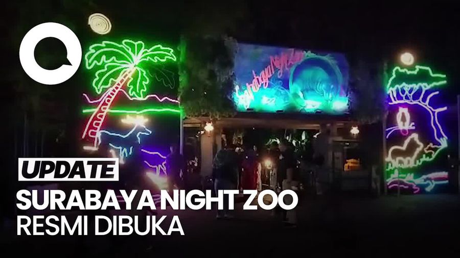 Baru Dibuka, Surabaya Night Zoo Langsung Diserbu Warga