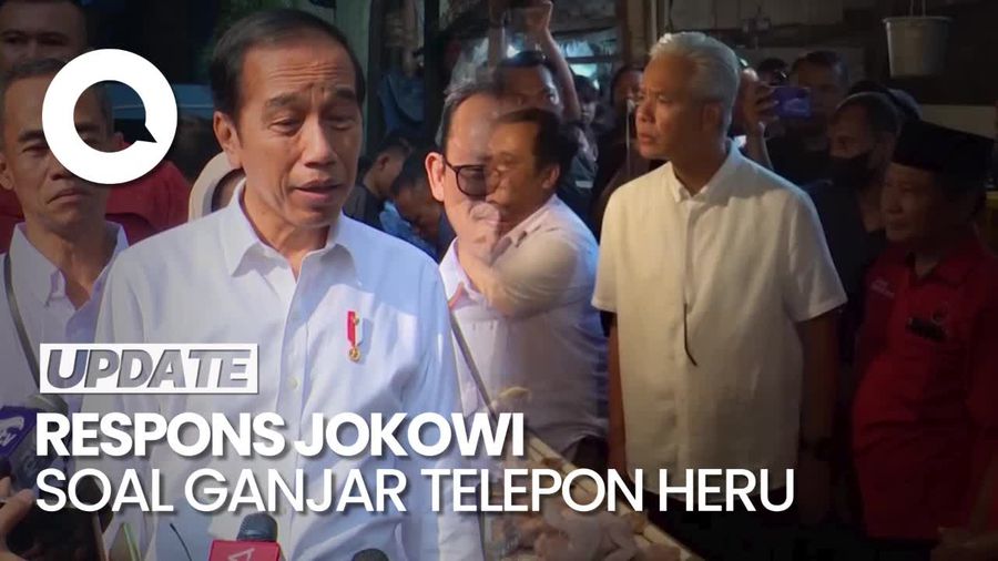 Ganjar Telepon Heru Budi, Jokowi: Tanyakan Pak Heru