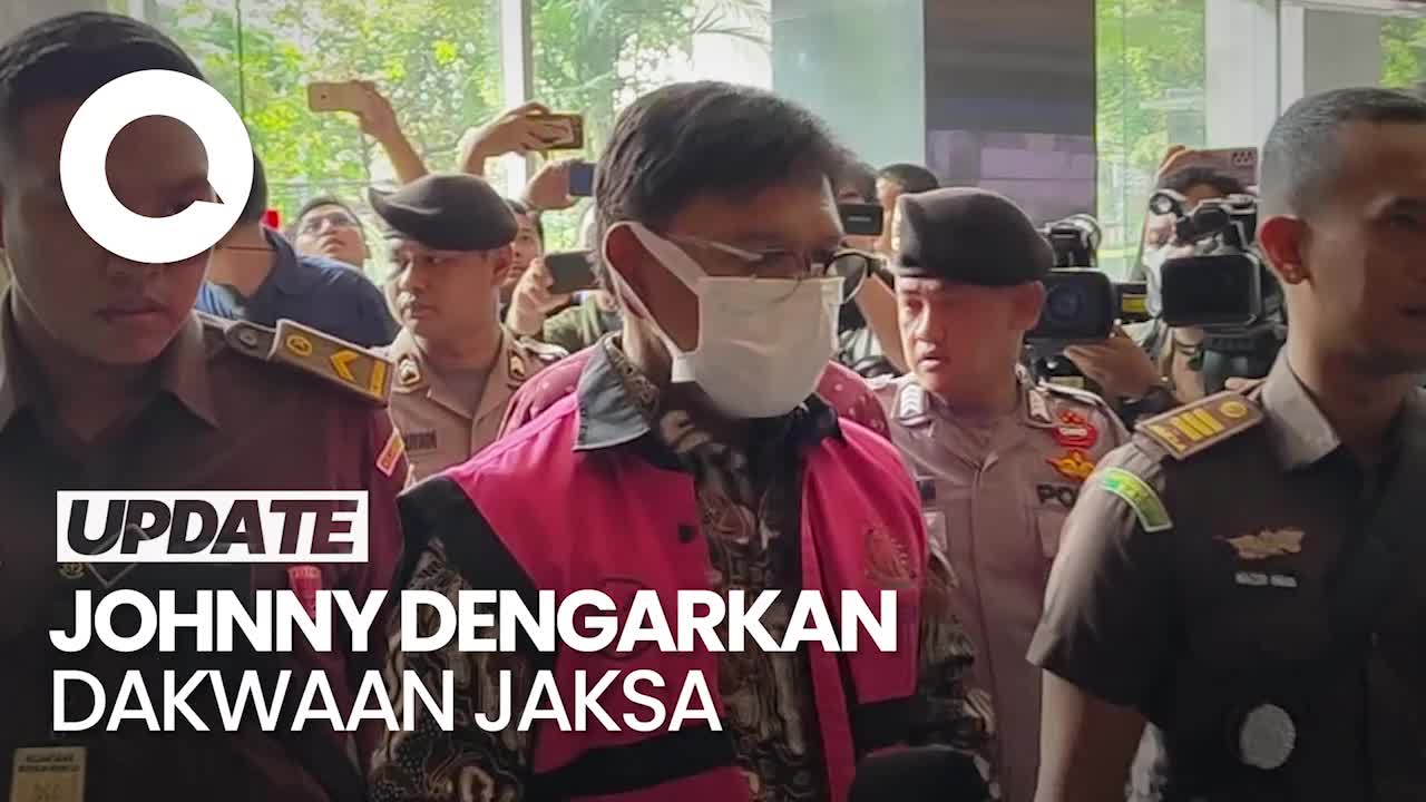 Johnny G Plate Jalani Sidang Perdana Kasus Dugaan Korupsi BTS 4G