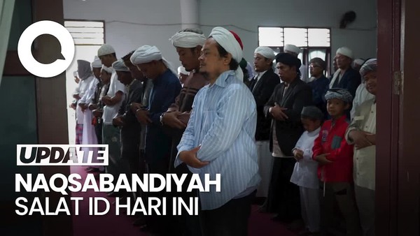 Jemaah Tarekat Naqsabandiyah Salat Idul Adha Pagi Ini