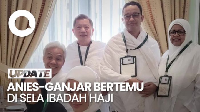 Potret Keakraban Anies dan Ganjar Bertemu di Tanah Suci