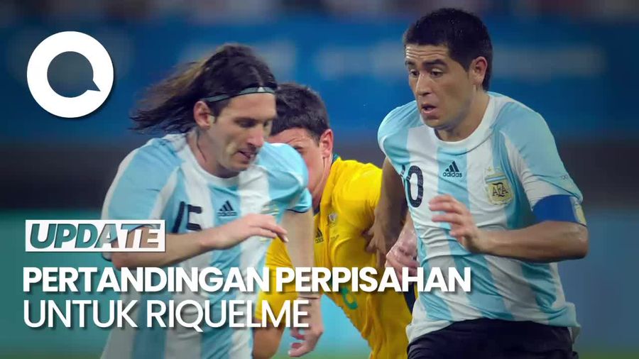Melihat Aksi Lionel Messi di Laga Penghormatan untuk Riquelme