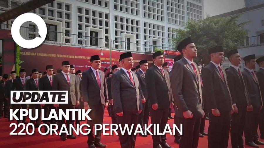 KPU Lantik Anggota Perwakilan di 44 Kabupaten/Kota