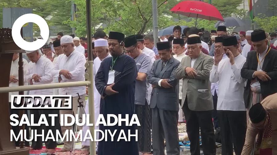 Menko PMK Ikut Salat Idul Adha di PP Muhammadiyah