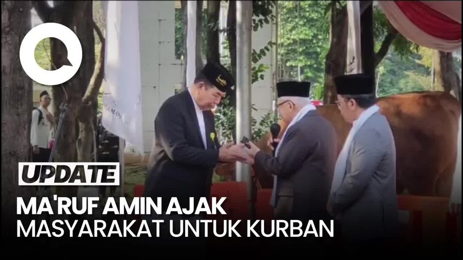 Maruf Amin Ajak Masyarakat Mampu untuk Kurban: Masih Ada 3 Hari