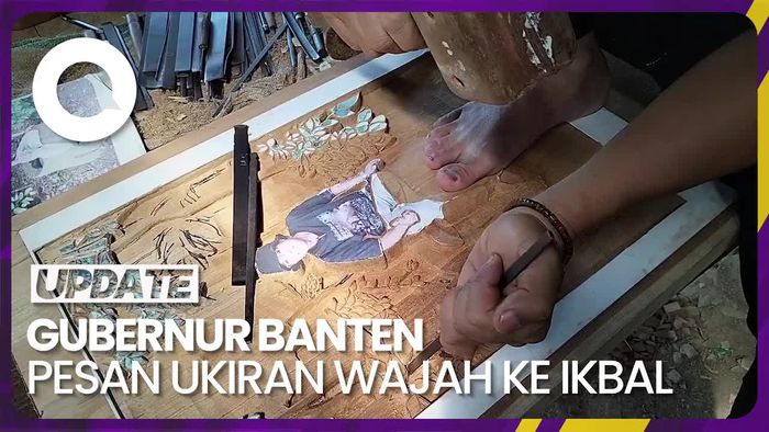 Karya Seniman Ukir asal Banten Ini Dipesan oleh Bupati hingga Kapolri