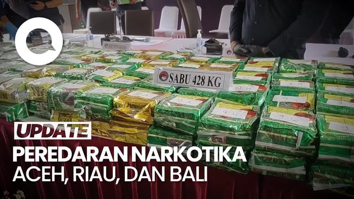 Bareskrim Ungkap 3 Kasus Narkoba: 428 kg Sabu-162 Ribu Ekstasi Diamankan