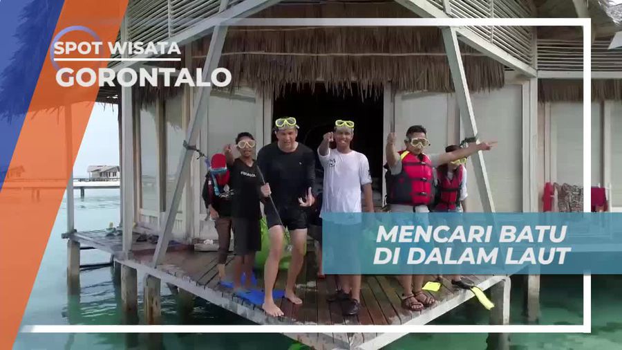 Mencari Batu di Dalam Laut, Tantangan Seru di Gorontalo