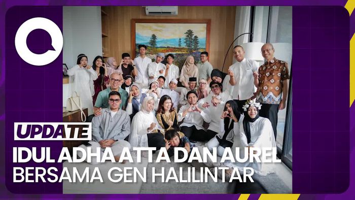 Bahagianya Atta Halilintar Rayakan Idul Adha Bersama Keluarga Besar