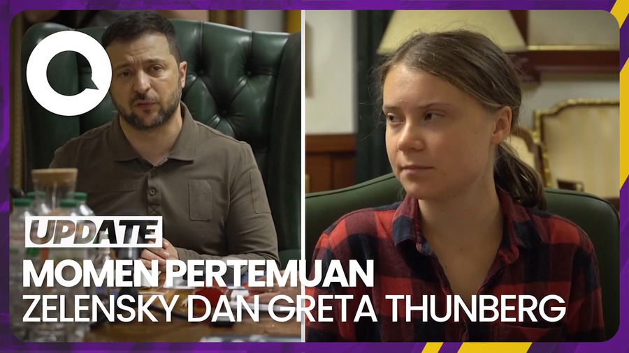 Yang Dibahas Zelensky saat Bertemu Aktivis Lingkungan Greta Thunberg