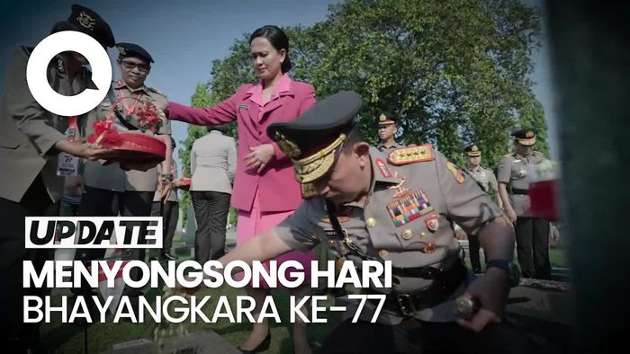 Kapolri Ziarah-Tabur Bunga di TMP Kalibata Jelang Hari Bhayangkara Ke-77