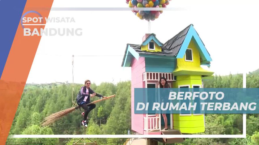 Berfoto di Rumah Terbang Layaknya di Film Animasi Ternama, Bandung