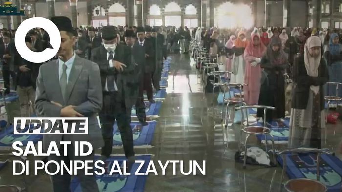 Melihat Pelaksanaan Salat Idul Adha di Al-Zaytun, Saf Wanita Sejajar Pria