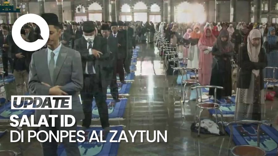 Melihat Pelaksanaan Salat Idul Adha di Al-Zaytun, Saf Wanita Sejajar Pria