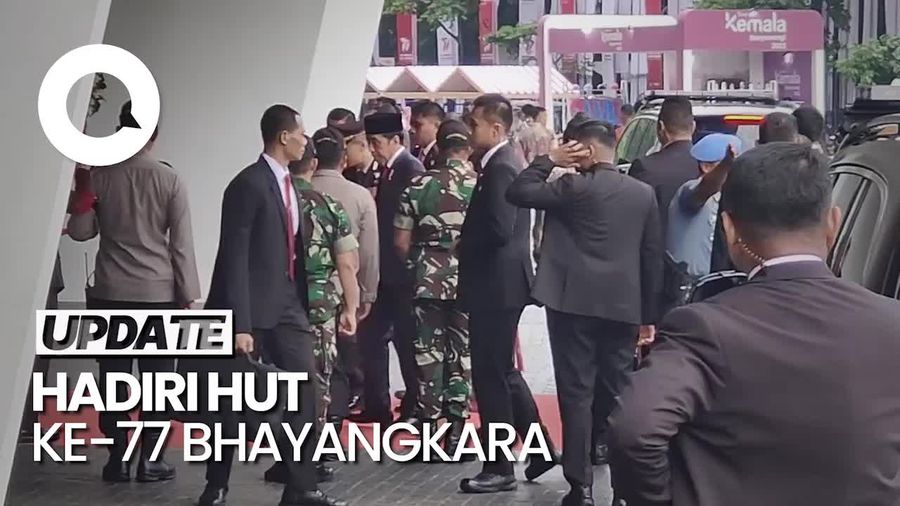 Jokowi Hingga Prabowo Tiba di GBK, Hadiri HUT ke-77 Bhayangkara