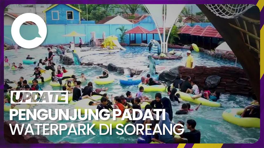 Libur Panjang Idul Adha, Kolam Ombak Victory Waterpark Padat Pengunjung