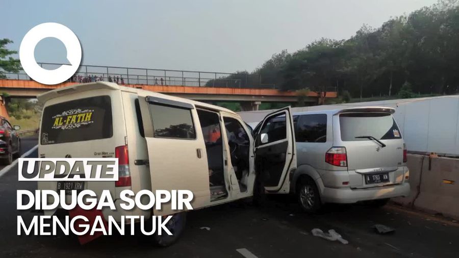 Penampakan Tabrakan Beruntun di Tol Cipali, Libatkan 3 Kendaraan