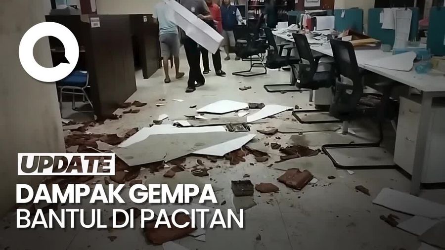Gempa Bantul Berdampak di Pacitan, Tembok Retak-Genting Runtuh