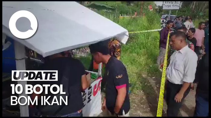 10 Botol Bom Ikan Ditemukan Warga di Sumbar