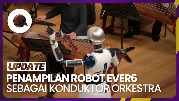 Robot Humanoid Pimpin Pertunjukkan Orkestra Nasional di Korea Selatan
