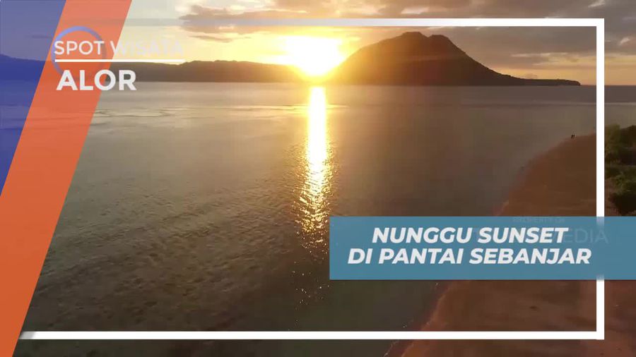 Menanti Panorama Sunset di Pantai Sebanjar Alor