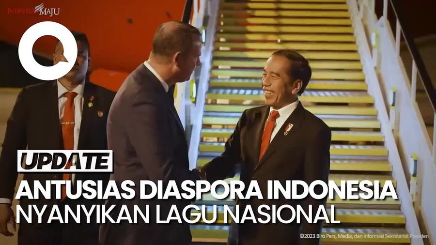 Tiba di Australia, Jokowi Disambut Diaspora Indonesia