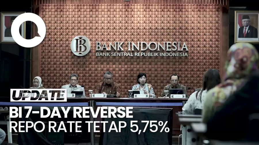 Tak Berubah, BI 7-Day Reverse Repo Rate tetap di angka 5,75%