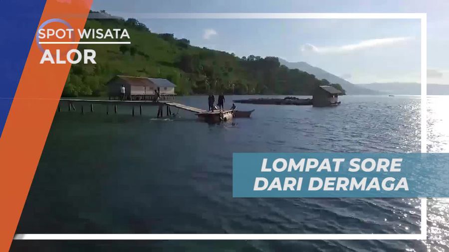 Tantangan Seru Melompat Dari Dermaga, Alor