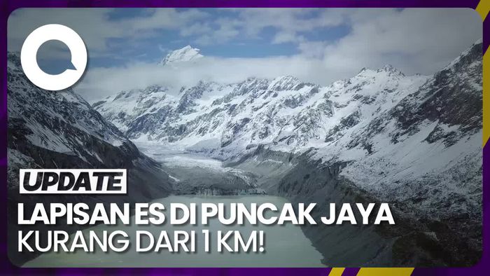 Salju Abadi di Puncak Jaya Diprediksi Lenyap Tahun 2026