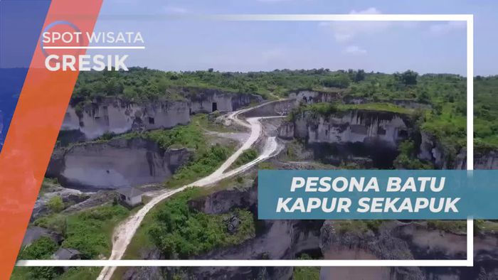 Pesona Keindahan Tebing Batu Kapur Sekapuk Gresik