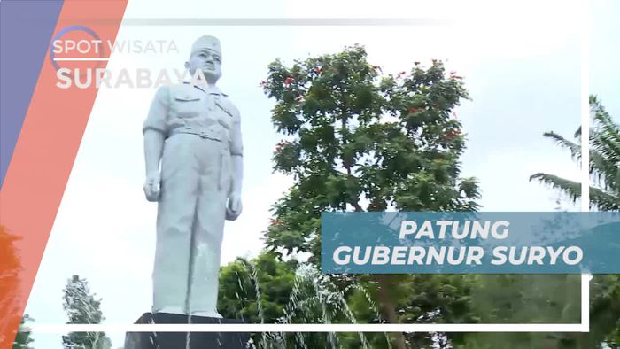 Melihat Dari Dekat Patung Gubernur Suryo, Surabaya