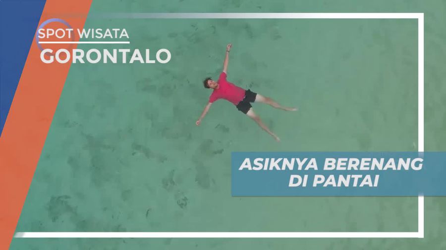 Seru-seruan Berenang dan Bermain Air di Pantai Diyonumo Gorontalo