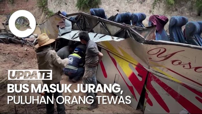 Ringsek! Bus Terjun ke Jurang di Meksiko, 29 Orang Tewas