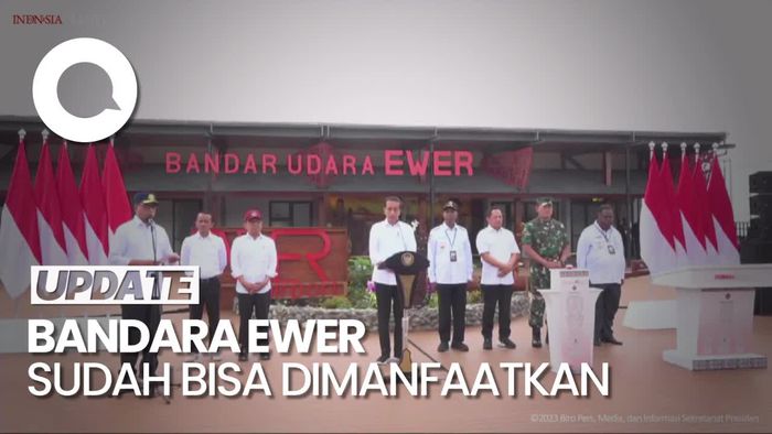 Resmikan Bandara Ewer Asmat, Ini Harapan Jokowi