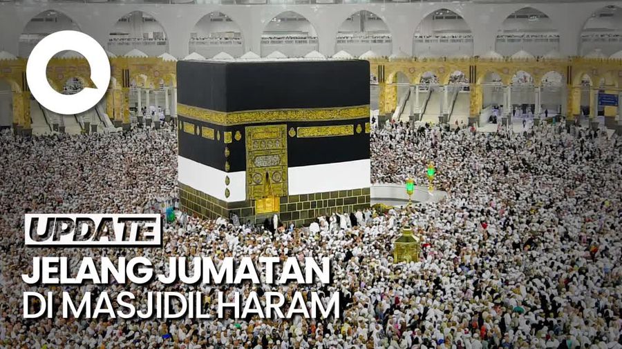 Suasana Masjidil Haram Jelang Jumatan