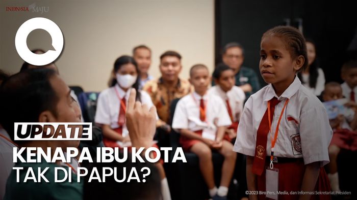 Respons Jokowi Ditanya Siswa Kenapa Ibu Kota Tak Dipindah ke Papua