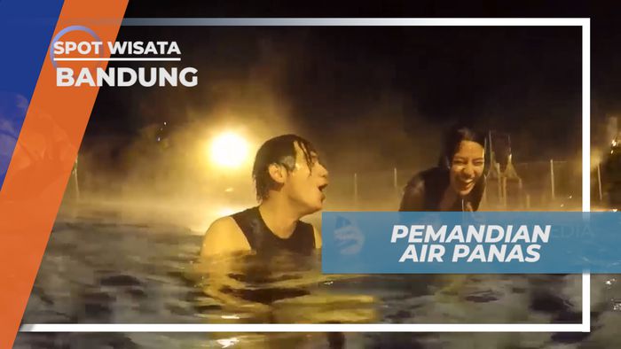 Nyamanya Berendam Malam di Pemandian Air Panas Alami Ciwidey, Bandung