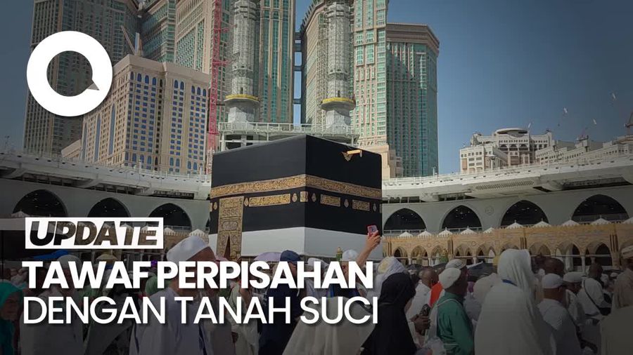Jemaah Haji Maktour Jalani Tawaf Wada Sebelum ke Madinah
