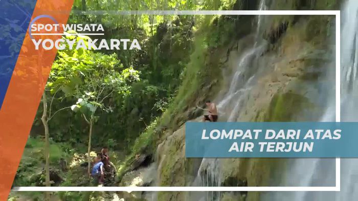 Tantangan Seru Melompat Dari Atas Air Terjun Randusari Yogyakarta