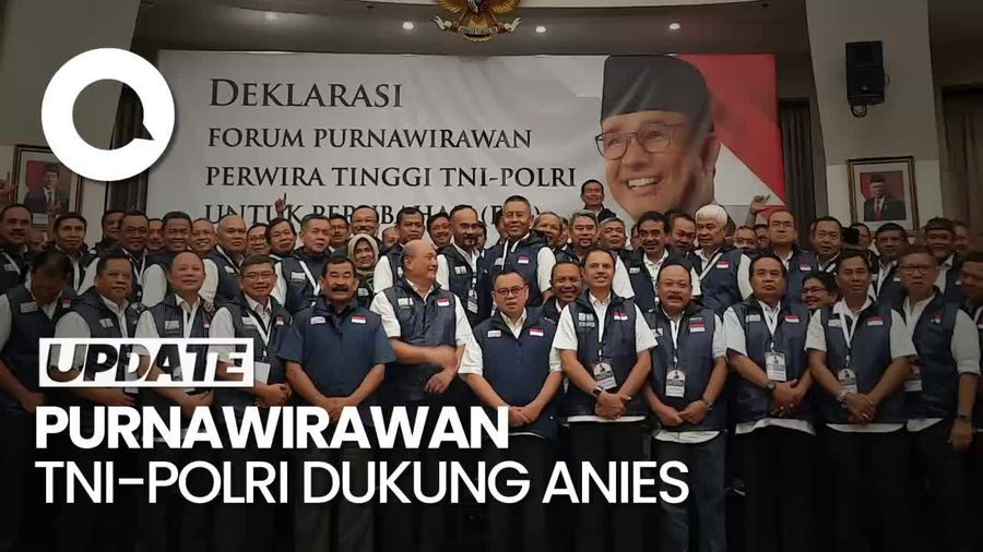 Forum Purnawirawan TNI-Polri Dukung Anies, PD: Mereka Tahu Kondisi Bangsa