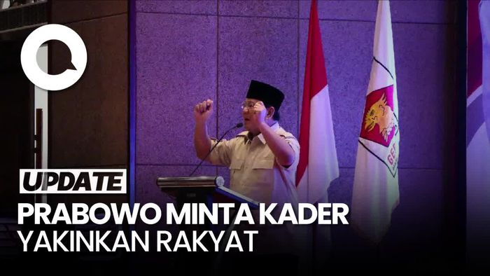 Di Depan Kader, Prabowo Minta Kepercayaan Teruskan Program Jokowi