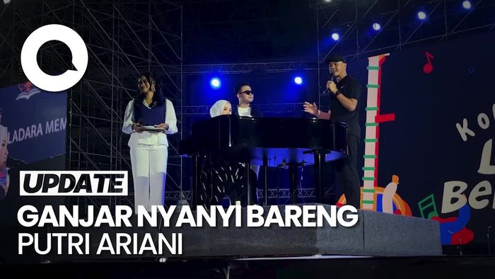 Momen Ganjar Sepanggung dengan Putri Ariani, Nyanyi Lagu Queen