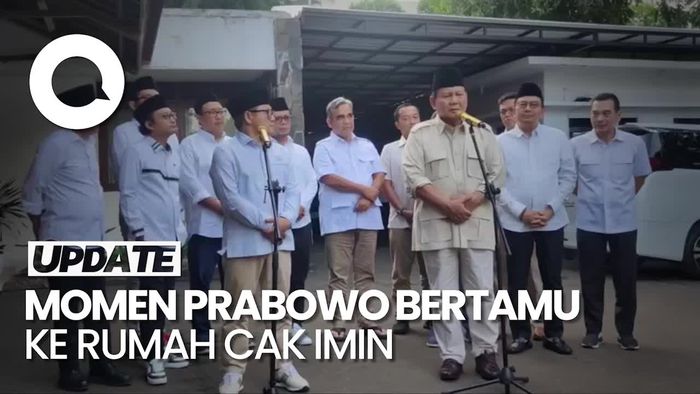 Datang ke Kediaman Cak Imin, Prabowo Disambut Air Zamzam