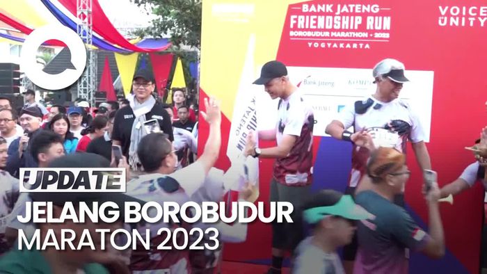 Ganjar Lari Maraton di Jogja Bareng Seribu Pelari