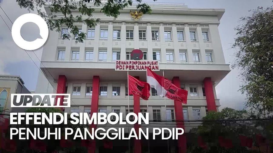 Effendi Simbolon Tiba di DPP PDIP Buntut Ucapan Prabowo Nahkodai RI