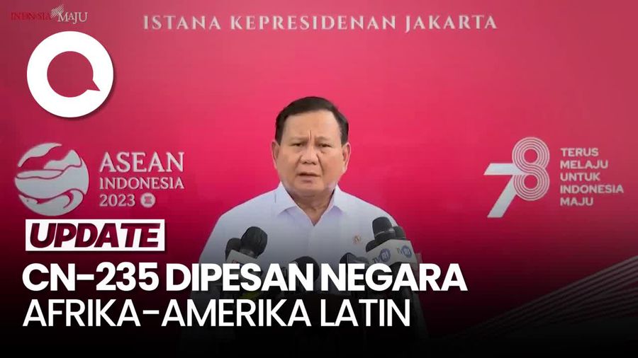 Prabowo Sebut Permintaan Pesawat CN-235 Tembus 100 Unit
