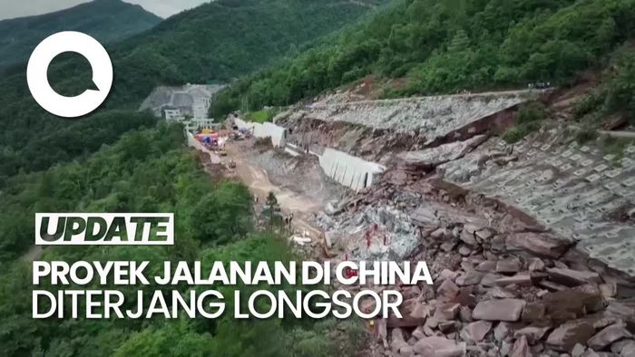 Longsor Menerjang Proyek Pembangunan Jalan di China, 7 Pekerja Hilang